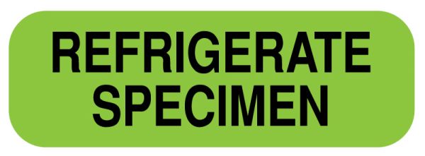 Medical Use Labels - REFRIGERATE SPECIMEN, 1-1/2