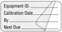 Medical Use Labels - Calibration Label, 2" x 1"