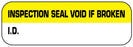 Medical Use Labels - White Tamper-Evident Calibration Label, 1-1/2" x 1/2"