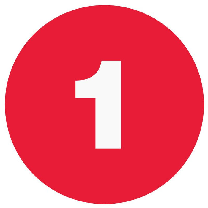 Medical Use Labels - Numerical Inventory Dots