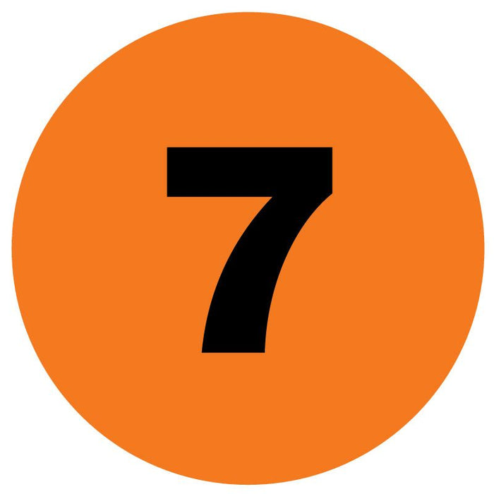 Medical Use Labels - Numerical Inventory Dots