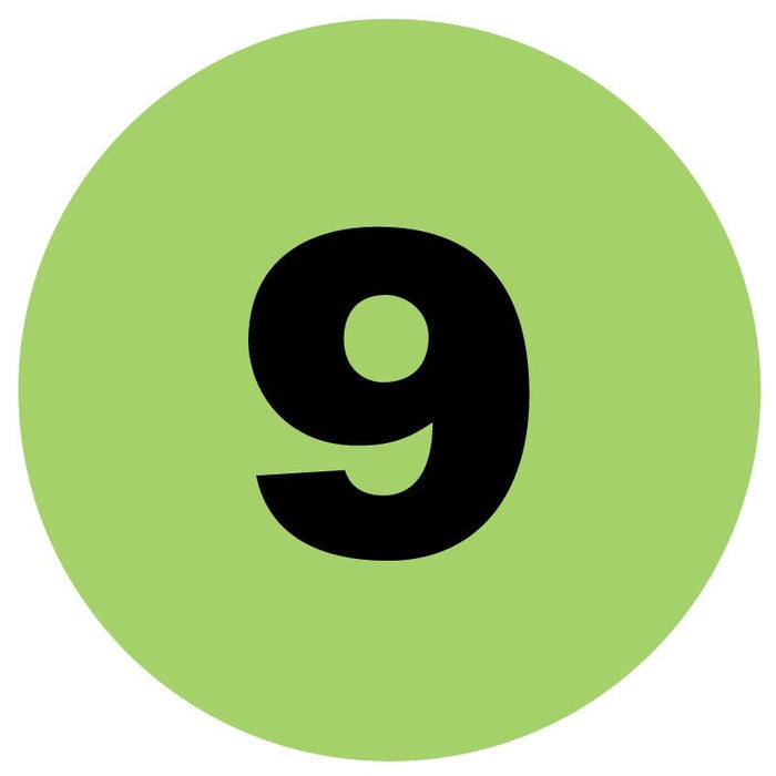 Medical Use Labels Numerical Inventory Dots — Grayline Medical