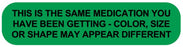 Medical Use Labels - THIS IS SAME MED SHAPE, Medication Instruction Label, 1-5/8" x 3/8"
