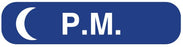 Medical Use Labels - P.M., Medication Instruction Label, 1-5/8" x 3/8"