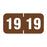 Color: Brown Dimensions: 1-1/2" X 3/4" Before Folding Permanent Adhesive Quantity: 500/Roll