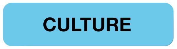 Medical Use Labels - Culture Label, 1-1/4
