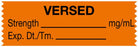 Medical Use Labels - Anesthesia Tape, Versed mg/mL, 1-1/2" x 1/2"