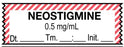 Medical Use Labels - Anesthesia Tape, NEOSTIGMINE 0.5 mg/mL DTI 1-1/2" x 1/2"