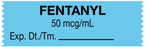 Medical Use Labels - Anesthesia Tape, Fentanyl 50 mcg/mL, 1-1/2" x 1/2"