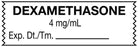 Medical Use Labels - Anesthesia Tape, Dexamethasone 4mg/mL, 1-1/2" x 1/2"