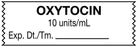 Medical Use Labels - Anesthesia Tape, Oxytocin 10 units/mL, 1-1/2" x 1/2"
