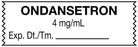 Medical Use Labels - Anesthesia Tape, Ondansetron 4 mg/mL, 1-1/2" x 1/2"
