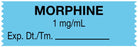Medical Use Labels - Anesthesia Tape, Morphine 1 mg/mL, 1-1/2" x 1/2"