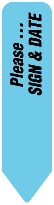 Medical Use Labels - Uniarrow Message Flags-Sign & Date