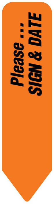 Medical Use Labels - Uniarrow Message Flags-Sign & Date