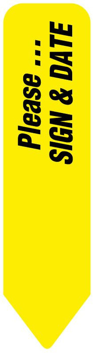 Medical Use Labels - Uniarrow Message Flags-Sign & Date