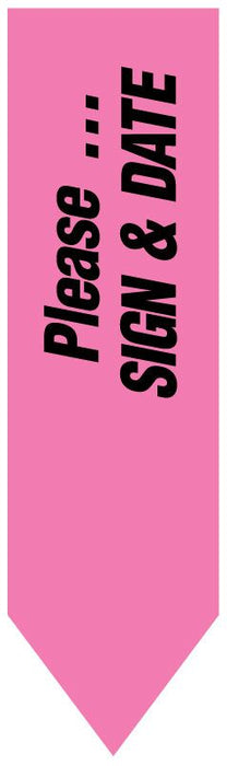 Medical Use Labels - Uniarrow Message Flags-Sign & Date