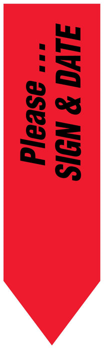 Medical Use Labels - Uniarrow Message Flags-Sign & Date
