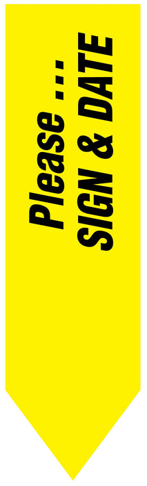 Medical Use Labels - Uniarrow Message Flags-Sign & Date