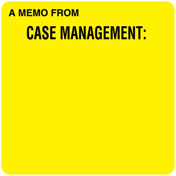 Pretty Case Management Label Medical Use Labels - Case Management Label, 2-1/2