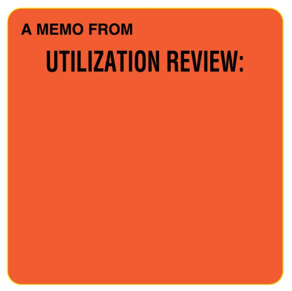 Medical Use Labels - Blank Review Label, 2-1/2
