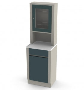 UMF Medical Treatment and Supply Cabinets - 2-Section Supply Cabinet, 20" W x 65" H - 6105