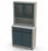 UMF Medical Treatment and Supply Cabinets - 2-Section Supply Cabinet, 32" W x 65" H - 6117