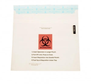 Uniflex Biohazard Specimen Bags - Biohazard Specimen Bag, 10" x 10" - 95-610BIO