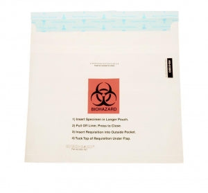 Uniflex Biohazard Specimen Bags - Biohazard Specimen Bag, 10" x 10" - 95-610BIO