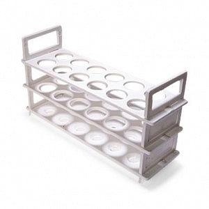 United Scientific 3-Tier Plastic Test Tube Racks - RACK, TEST TUBE, PP, 3-TIER, 31 TUBES, PK/2 - 77707