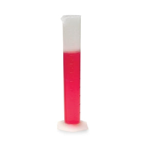United Scientific Hexagonal-Base Measuring Cylinders - Measuring Cylinder, Hexagonal Base, Polypropylene, 10 mL - 80031