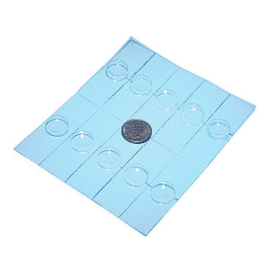 United Scientific Plastic Well Slides - Plastic Well Slides, 3" x 1", 16 mm Well, 10/Pack - CSPL10