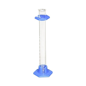 United Scientific Glass Graduated Cylinders with Plastic Base - Graduated Cylinders, Class B Borosilicate Glass, Plastic Base, 100mL - CY137-100
