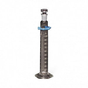 United Scientific Supplies, Inc. Class A Glass Graduated Cylinders with Stopper - Graduated Cylinder with Stopper, Double Scale, Class A Glass, Individually Certified, 50mL - CY2980-50