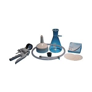 Complete Vacuum Filtering Kit With Hand Pump - 1000ml Borosilicate Glass Flask & Buchner Funnel