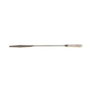 United Scientific Stainless Steel Spatulas - Stainless Steel Spatula, 6" (15 cm) Long, 1 End Flat, 1 End Tapered, 10/Pack - SSFT06