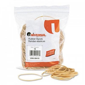 Universal Rubber Bands - Size 18 (3"L x 1/16"W) Beige Rubber Bands, 1/4-lb. Bag - 00418