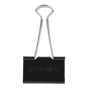 Universal Office Products Universal Binder Clips - 2" Black Large Binder Clips, 1" Capacity - 10220VP