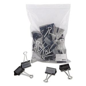Universal Office Products Universal Binder Clips - 2" Black Large Binder Clips, 1" Capacity - 10220VP