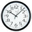 Universal Round Wall Clocks - Round Wall Clock, Quartz, Black, 12" - 11641