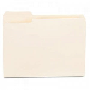Universal Products Colored File Folders - File Folders, 1/3 Cut First Position, One-Ply Top Tab, Manila, Letter, 100/Box - 12121