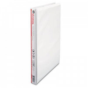 Universal Products Universal Economy Round Ring View Binders - White 1/2" Capacity Economy Round-Ring View Binder, 8-1/2" x 11" - 20952