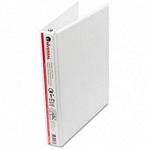 Universal Products Universal Economy Round Ring View Binders - White 1" Capacity Economy Round-Ring View Binder, 8-1/2" x 11" - 20962