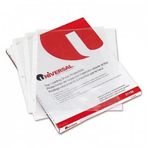 Universal Clear Letter-Sized Top-Load Poly Sheet Protectors - Top-Load Poly Sheet Protectors, Heavy Gauge, Clear - 21128