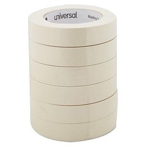 Universal Products General-Purpose Masking Tape - General Purpose Masking Tape, 3" Core, 9.5" x 180 Ft. - UNV51301CT