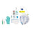 Medline 100% Silicone 1-Layer Foley Catheter Tray with Urine Meter - Total One-Layer Tray with 400 mL Urine Meter with 2, 500 mL Drain Bag, 100% Silicone Foley Catheter, 14 Fr, 10 mL, Peri Wipe, Vented Tubing - URO180814