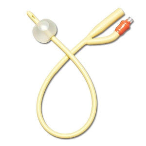 Medline Silicone-Elastomer Coated Latex Foley Catheters - Foley Catheter, Silicone-Elastomer Coated Latex, 16 Fr, 10 mL, 17", 2-Way - URO2L163