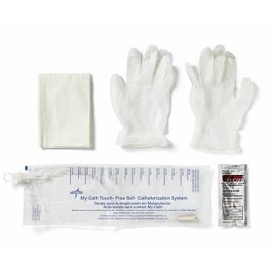 Medline My-Cath Touch-Free Self Catheter System - Intermittent / Urethral Insertion My-Cath Touch-Free with 12 Fr Vinyl Catheter - URO4PVCPC12MC
