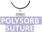 Medtronic Violet Polysorb Sutures - Polysorb Suture, Undyed, D-Tach, Size 1, 3 x 18", HOS-12 Needle - CL-377-MG