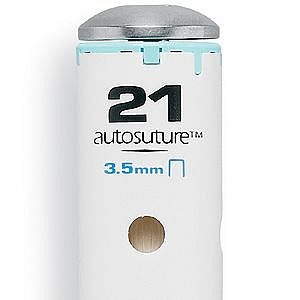 Medtronic USA DST Series EEA Staplers - DST Series EEA XL Stapler, Single Use, 21 mm, Use with 3.5 mm Staples, Aqua - EEAXL2135